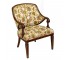 Chair-Mahogany Federal Style Upholstered Armchair