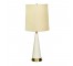 LAMP-Table-Midcentury Monder Ceramic W/Brushed Metal Bass