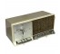 CLOCK RADIO-GE Taupe W/Beige Trim/Vintage