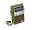 RADIO-AM/FM Hachiyo W/Green Faux Croc Carrying Case W/Strap