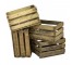 Vintage Wood Crates-3 Slate Sides