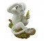 MONKEY FIGURINE-White RAF/Scratching Head
