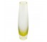 VASE-15.5"-YELLOWISH GLASS