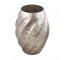 VASE-Rose Swirl Aluminum Oval Shaped