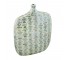 VASE-Med. Jug-Lacquered Resin Mother of Pearl Horizontal Drop Design