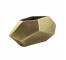 VASE-Medium Diamond Brush Gold Aluminum