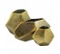 VASE-Large Diamond Brushed Gold Aluminum