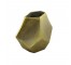 VASE-Large Diamond Brushed Gold Aluminum