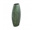 VASE-MediumTall Dark Green Aluminum Leaf