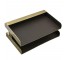 IN OUT TRAY-Brass-2 Tier