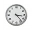 CLOCK-Round/Wall-Silver-Quartz