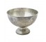 BOWL-Decorative-Silver W/Pedestal base