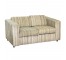 LOVESEAT-Square Arm/ Textured Stripe