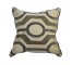 Pillow-Throw/Geometric Circle Design- Beige & Brown