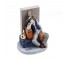 FIGURINE-Norman Rockwell-Sleeping Conductor W/Suitcase & Chicken