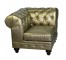 Club-Gold Tufted Chesterfield Corner