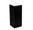 PEDESTAL-Black Laminate W/Milk White Acrylic Top