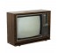 TELEVISION-Vintage Hitachi Wood Grain Frame