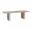 TABLE-Blonde Wood Conference Table W/Chrome Accents