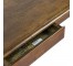 LIBRARY TABLE-Mahogany W/Turned Leg & Single Drawer