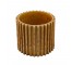 PLANTER-Brown Glazed Faux Bamboo