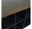 CONSOLE-Black Office Storage Cubbies W/Table Top