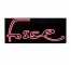 "FOSSE" Neon Sign (Red W/Black Background)