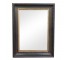 MIRROR-Painted Dark Wood Frame W/Painted Gold Interior