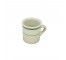 MUG-Diner Mug White with Green Stripe