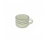 CUP-Diner Coffee Cup White W/Green Stripe