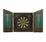 DART BOARD-Vintage W/Wooden Wall Case & Chalk Score Board