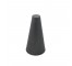 SCULPTURE-Black Metal Cone W/Flat Top