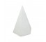 SCULPTURE-White Plaster Cone W/Pointed Top