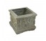 PLANTER-Square Cement W/Vineyard Worker Relief