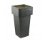 PLANTER-Tall Grey Metal/Square