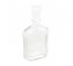 Whiskey Decanter-Clear Glass W/Stopper