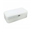 BOX-White Enamel W/Small Black Handle