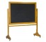 CHALK BOARD-Large Wood Frame on Wheels