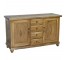 SIDE BOARD-Pine (4) Drawer W/Side Doors