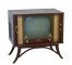 TELEVISION-Vintage Television Cabinet W/Tambour Doors