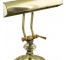 LAMP-TABLE-Brass/Rusted-Gooseneck-Hooded Shade