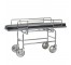 HOSPITAL GURNEY-Chrome W/Black Stretcher Pad