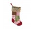 CHRISTMAS STOCKING-Patchwork W/Fur Trim