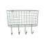 BASKET-WIRE-W/ (4) Hooks-Gray