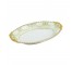 SERVING BOWL-White Meito China-W/Floral Pattern & Gold Details