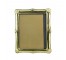 PICTURE FRAME-Gold W/Shell Accents on Corners