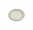 SAUCER-Beige W/Brown Ring on Rim