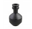 VASE-Contemporary Black Matt W/Rings at the Top