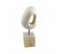 WOODEN EGE SCULPTURE- Square Base & Middle Circle