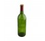 WINE BOTTLE-Generic Green Bottle W/Red Top